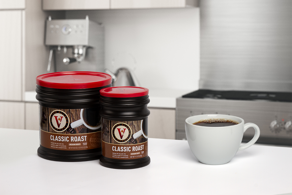 Victor allen s coffee blue clover studios