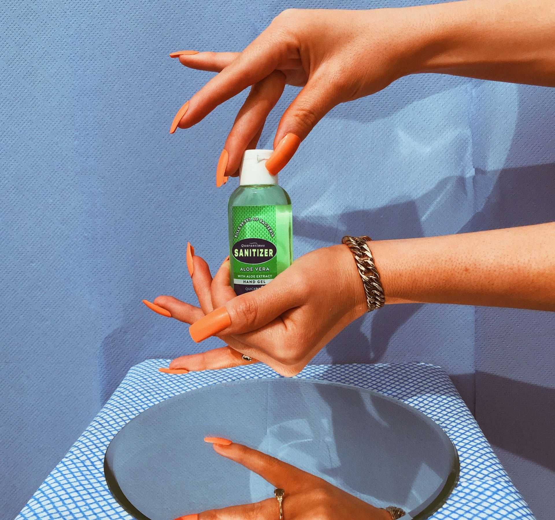 Be wise, sanitize. Image created by NTROPIC STUDIOS. Submitted for United Nations Global Call Out To Creatives - help stop the spread of COVID-19.